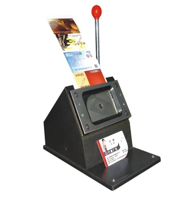 Heavy Duty PVC ID Card Die Full Body Round Metal Grip Corner Paper Cutter