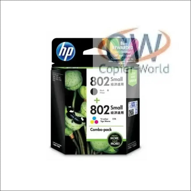Hp 802 2pack Small Black Tri color Ink Cartridges - Printers