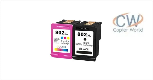 HP 802 Small Black & Tri colour Ink Cartridges