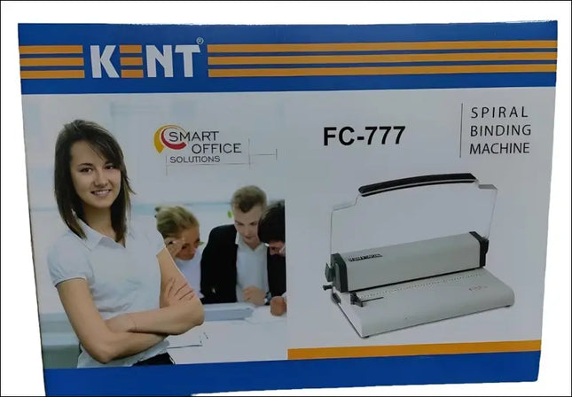 Kent Spiral Binding Machine 777 – Heavy-Duty Manual Spiral Binder for Office & Commercial Use.