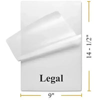 Laminating Legal 125mic - LAMINATION POUCH