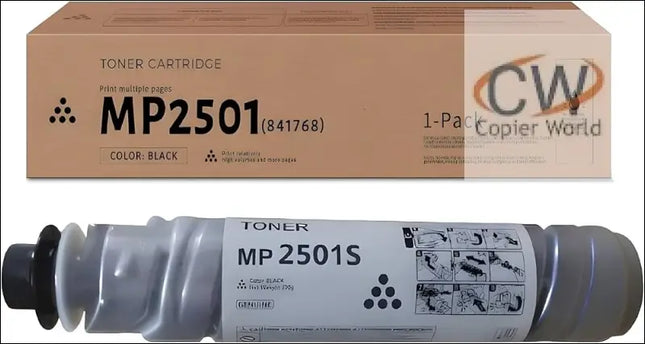 MP 2501 Toner Pack of 1 Compatible for Ricoh Toner Cartridge MP 2001L, MP 2001SP, MP 2501L, MP 2501SP, MP 1813L Printer