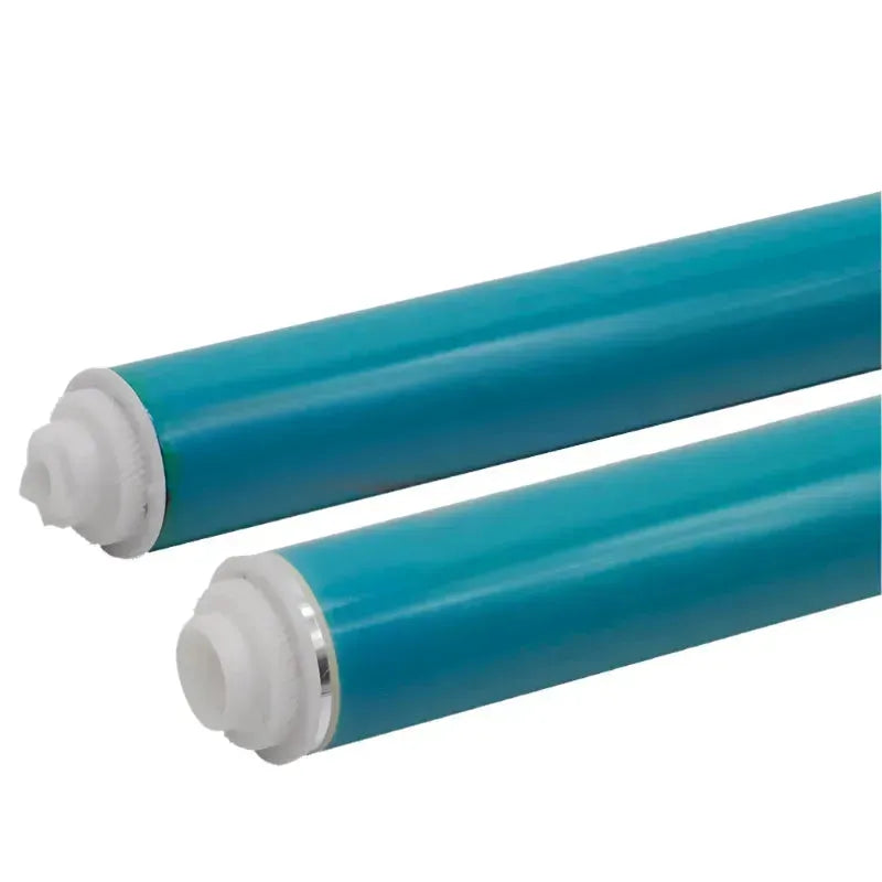 Two teal cylindrical OPC Drums with white end caps, shown side by side on a white background. Compatible with Canon IR C3020, C3320, C3325, C3330, C3520, C3525, and C3530 series printers. Brand: Canon.