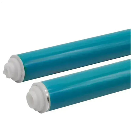 Two teal cylindrical OPC Drums with white end caps, shown side by side on a white background. Compatible with Canon IR C3020, C3320, C3325, C3330, C3520, C3525, and C3530 series printers. Brand: Canon.