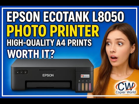 Epson EcoTank L8050 Photo Printer High-Quality A4 Prints