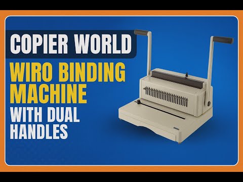 Copier World Wiro Binding Machine with Dual Handles