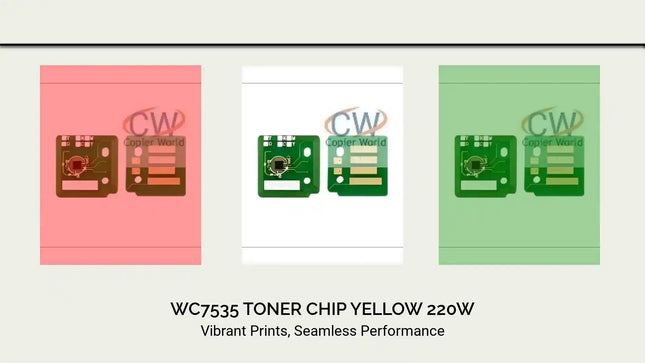 Wc7535 Toner Chip Yellow 220w by@Outfy