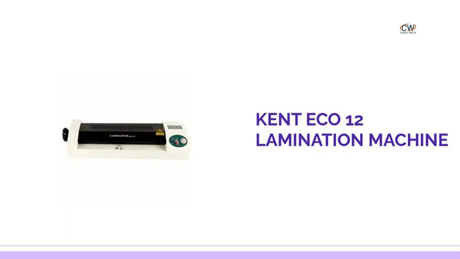 Kent Eco 12 Lamination Machine by@Outfy