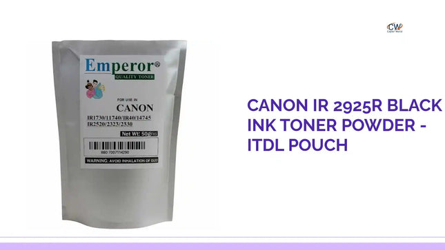 Canon IR 2925R Black Ink Toner Powder - ITDL Pouch by@Outfy