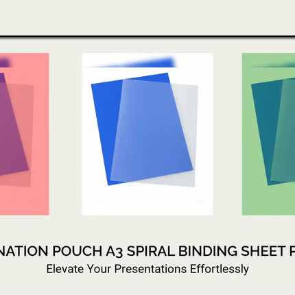 LAMINATION POUCH A3 Spiral Binding Sheet Packs by@Outfy