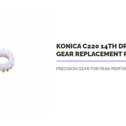 Konica C220 14th Drum Unit Gear Replacement Part by@Outfy