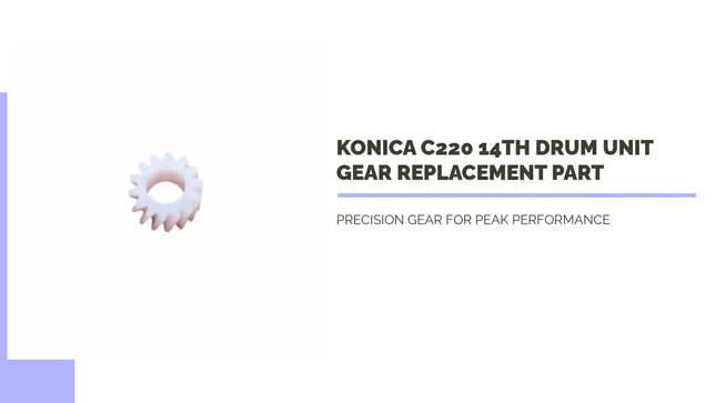Konica C220 14th Drum Unit Gear Replacement Part by@Outfy