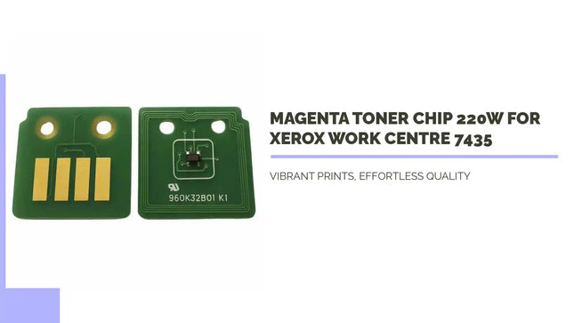 Magenta Toner Chip 220w for Xerox Work Centre 7435 by@Outfy
