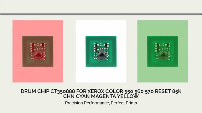 Drum Chip CT350888 for Xerox Color 550 560 570 Reset 85K CHN Cyan Magenta Yellow by@Outfy