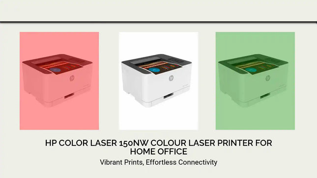 HP Color Laser 150nw Colour Laser Printer for Home Office by@Outfy