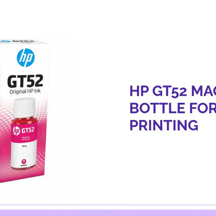 HP GT52 Magenta Ink Bottle for Quality Printing by@Outfy