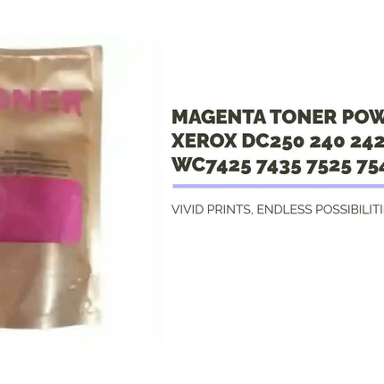 Magenta Toner Powder For Xerox Dc250 240 242 250 252 260 Wc7425 7435 7525 7545 7556 7835 by@Outfy