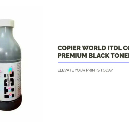 Copier World ITDL Colour Premium Black Toner Cartridge by@Outfy