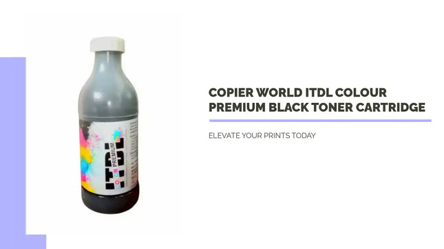 Copier World ITDL Colour Premium Black Toner Cartridge by@Outfy
