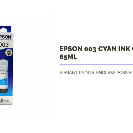 Epson 003 Cyan Ink Original 65ml by@Outfy