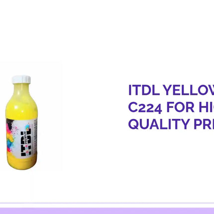 ITDL Yellow Toner C224 for High-Quality Printing by@Outfy
