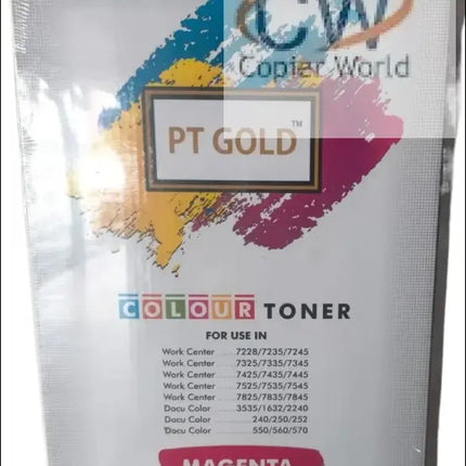 PT Gold Colour Toner Magenta for XEROX Work Center 7228/7235/7245/7325/7335/7345/7425/7435/7445/7525/7535/7545/7825/7835/7845/3535/1632/2240/240/250/252/550/553/570