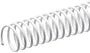 38mm White PVC Spiral Binding Ring Heavy Quality Book Binding Coil