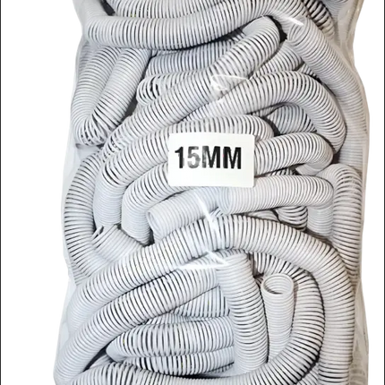 No 15 Spiral Binding Ring 15mm Black Plastic Coil for A4 Document Binding