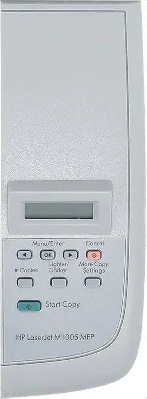 The HP 1005 MFP Display Panel 