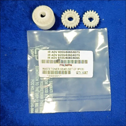 Waste Toner Gear Compatible use for Canon IR ADV 6055 6065 6075 6255 6265 6275 8105 8085 8095 ( Set Of 3PCS )