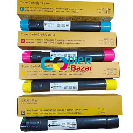 Xerox CMYK Toner Cartridge Set Compatible use for 7535 7545 7845 7855 ( Compatible )