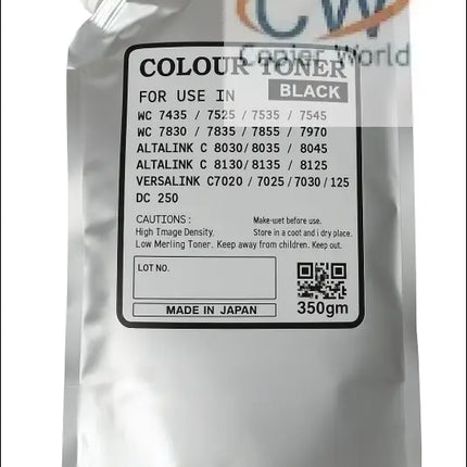 Xerox WC 7435 7525 7535 Black Toner Replacement 350g - TONERS