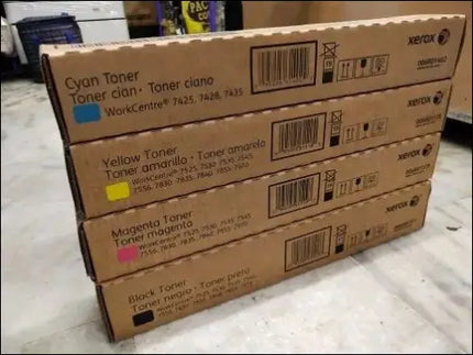 Xerox Work Centre 7425 7428 7435 CMYK Toner Set - Xerox Toner Cartridge | CopierWorld