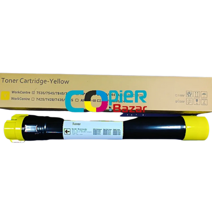 Xerox Yellow Toner Cartridge Compatible use for 7535 7545 7845 7855 ( Compatible )