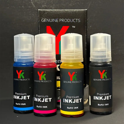 YK 003 Refill Ink Compatible use for Epson L3110, L3150, L3250, L3252, L3115, L3116, L3101, L3210, L3215, L3216, L3151, L3152, L3156, L5190 Printers
