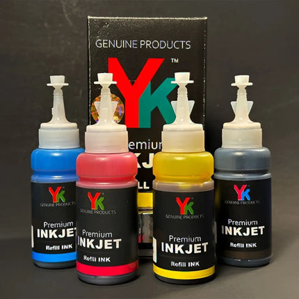 YK T664 Refill Ink Compatible use for Epson L130, L310, L350, L355, L360, L361, L365, L380, L385, L405, L455, L565, L210, L220, L405, L485, L605, L1300 Printers