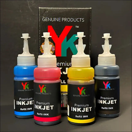 YK T664 Refill Ink Compatible use for Epson L130, L310, L350, L355, L360, L361, L365, L380, L385, L405, L455, L565, L210, L220, L405, L485, L605, L1300 Printers