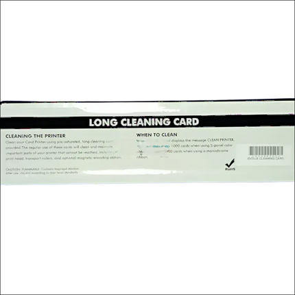ZXP Series 1 and ZXP Series 3 ID Card Printer Long Cleaning Card